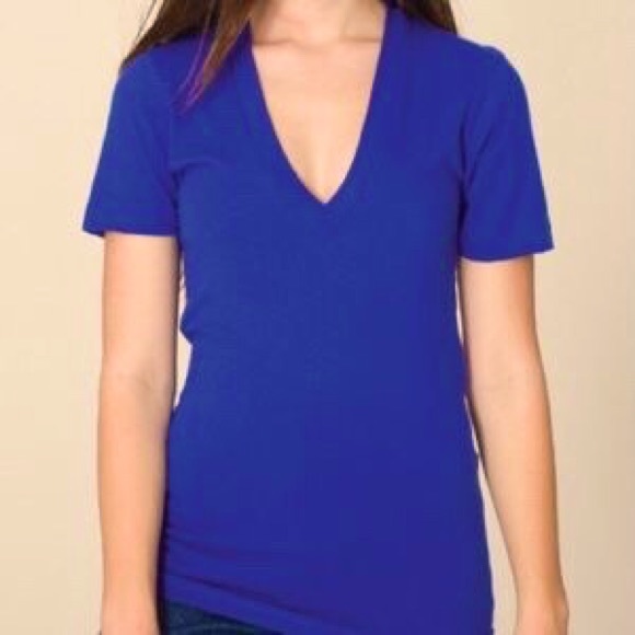 American Apparel Tops - American Apparel Summer Shirt Deep V Neck
